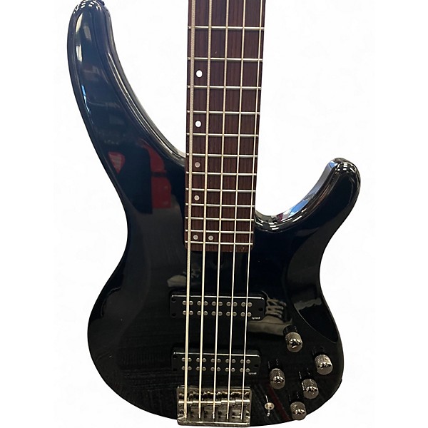 Used Yamaha TRBX605FM Trans Black Electric Bass Guitar