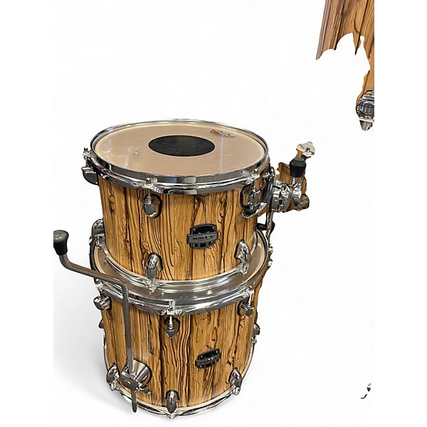 Used Mapex 4 Piece Limited Edition Mars Driftwood Chrome Drum Kit