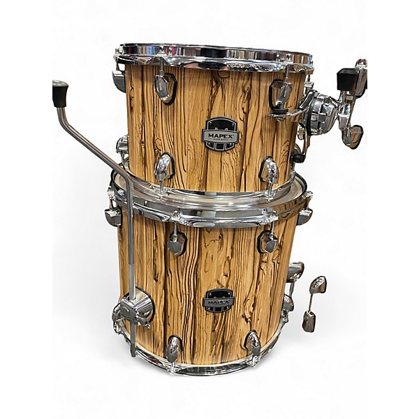 Used Mapex 4 Piece Limited Edition Mars Driftwood Chrome Drum Kit