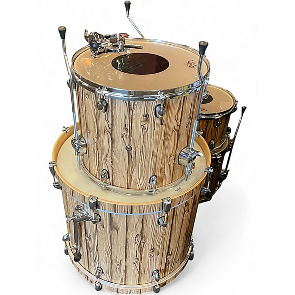 Used Mapex 4 Piece Limited Edition Mars Driftwood Chrome Drum Kit