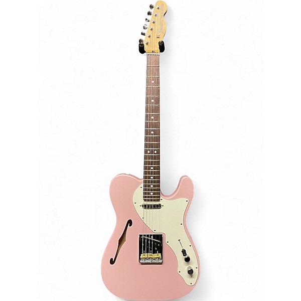 Used Fender MiJ Limited Edition Kusumi Telecaster Thinline Kusumi Pink Hollow Body Electric Guitar