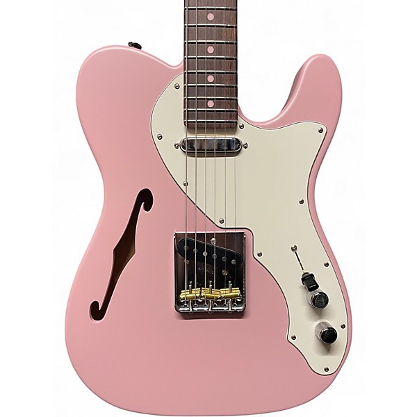 Used Fender MiJ Limited Edition Kusumi Telecaster Thinline Kusumi Pink Hollow Body Electric Guitar