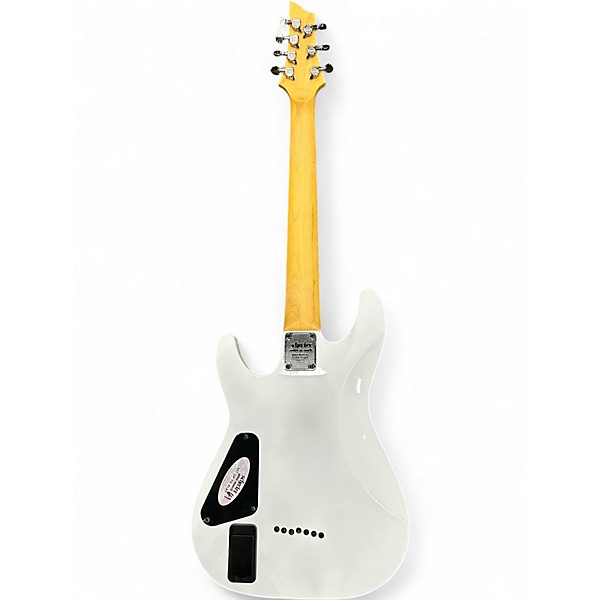 Used Schecter Guitar Research Demon 7 String Vintage White Solid Body Electric Guitar