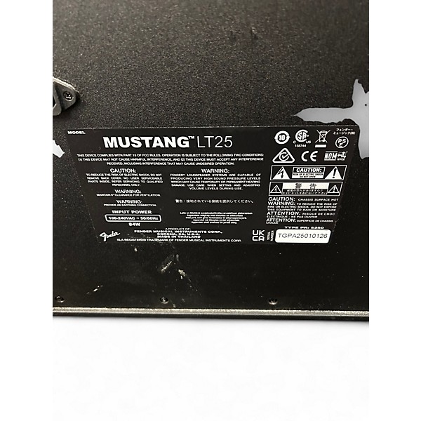 Used Fender Mustang LT25 25W 1x8 Guitar Combo Amp