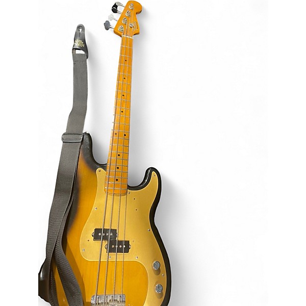 Vintage 1996 Fender 1957 Reissue Precision Bass 2 Tone Sunburst Electric Bass Guitar