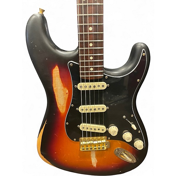 Used 2004 Fender Highway One Stratocaster 3 Tone Sunburst Solid Body Electric Guitar