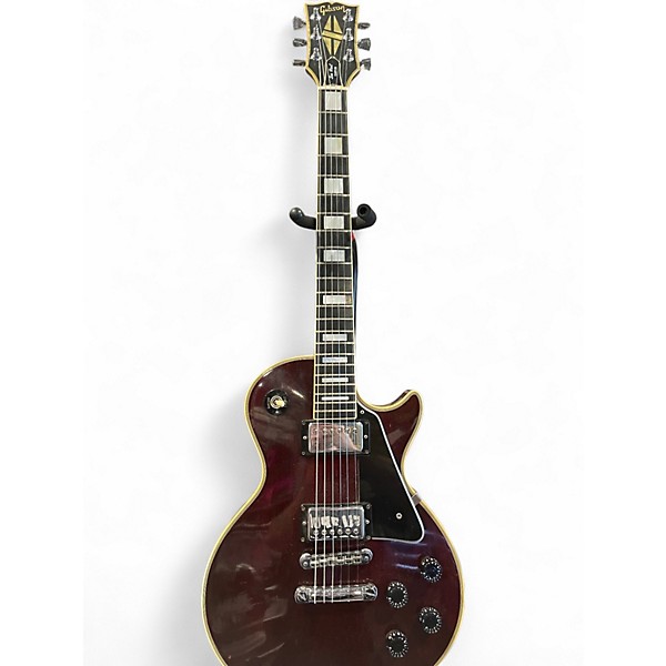 Vintage 1977 Gibson Les Paul Custom Cherry Solid Body Electric Guitar