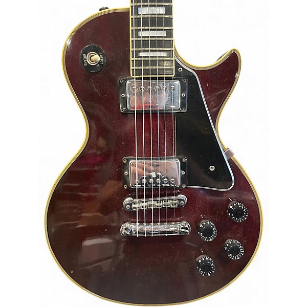 Vintage 1977 Gibson Les Paul Custom Cherry Solid Body Electric Guitar