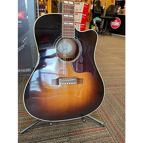 Used 2018 Gibson Hummingbird Pro Vintage Sunburst Acoustic Electric Guitar
