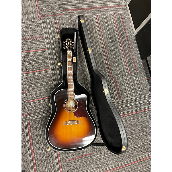 Used 2018 Gibson Hummingbird Pro Vintage Sunburst Acoustic Electric Guitar