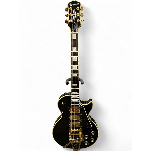 Used Epiphone Les Paul Custom Ebony Solid Body Electric Guitar
