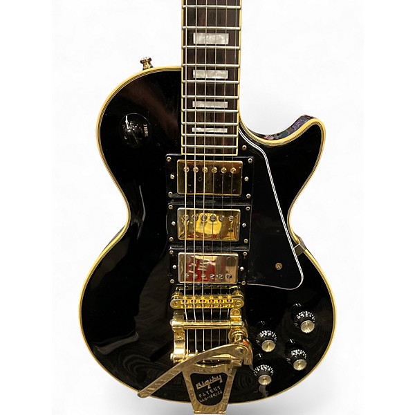 Used Epiphone Les Paul Custom Ebony Solid Body Electric Guitar