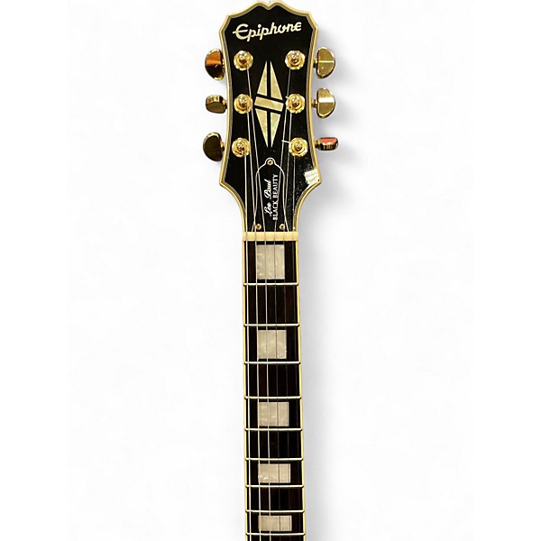 Used Epiphone Les Paul Custom Ebony Solid Body Electric Guitar