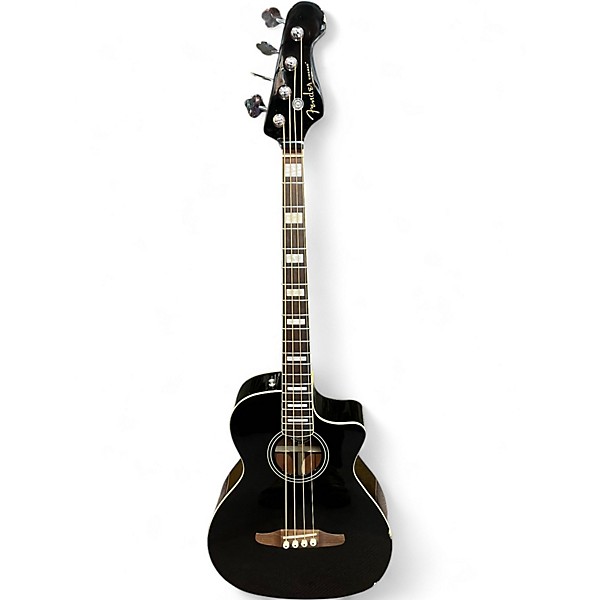 Used Fender Kingman Acoustic Electric Bass BLACK Acoustic Bass Guitar