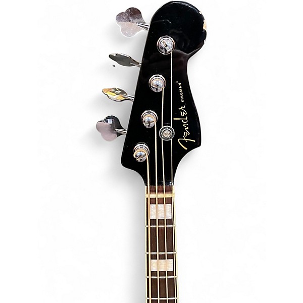Used Fender Kingman Acoustic Electric Bass BLACK Acoustic Bass Guitar