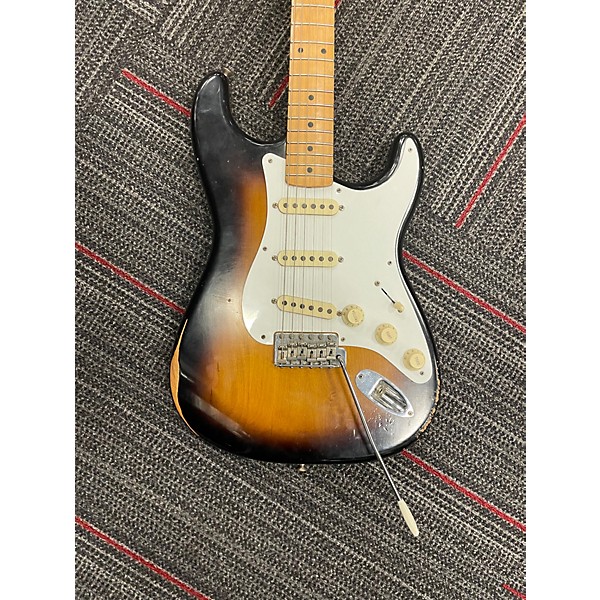 Used 2019 Fender Road Worn 1950S Stratocaster 2 Tone Sunburst Solid Body Electric Guitar