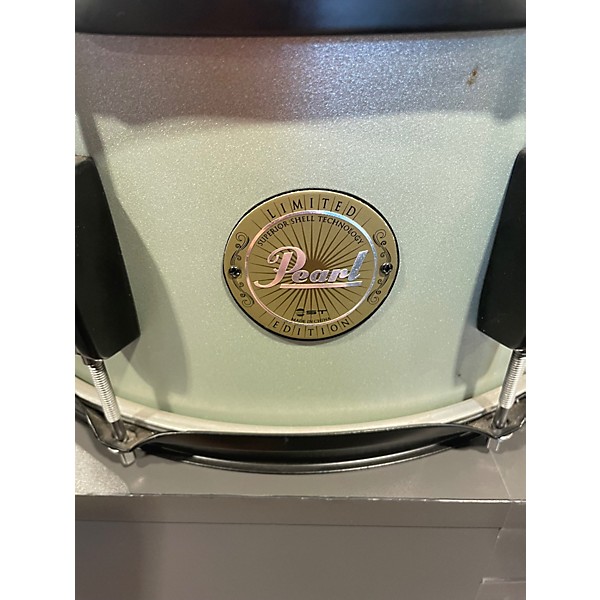 Used Pearl 14in SST SILVER GREEN Drum
