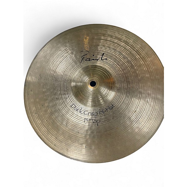 Used Paiste 13in Signature Dark Crisp Hi Hat Pair Cymbal
