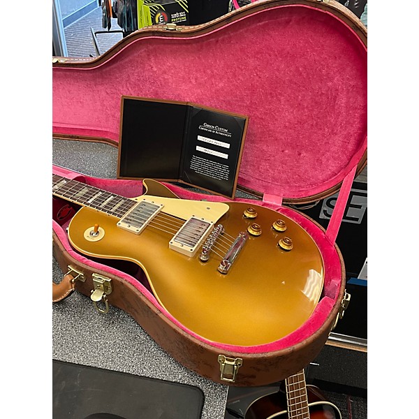 Used 2024 Gibson 1957 Reissue Les Paul Custom R7 Gold Top Solid Body Electric Guitar