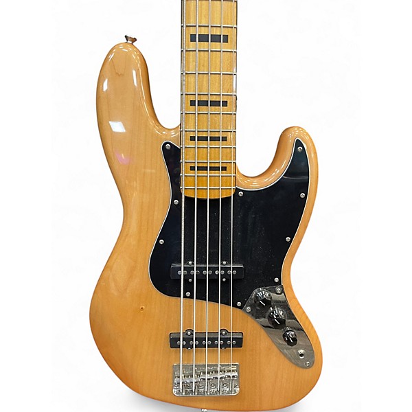 Used Squier Classic Vibe '70s Jazz Bass V 5-String Bass Natural Electric Bass Guitar