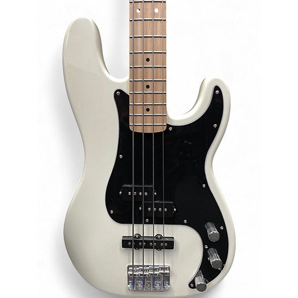 Used Squier Affinity Precision Bass Olympic White Electric Bass Guitar