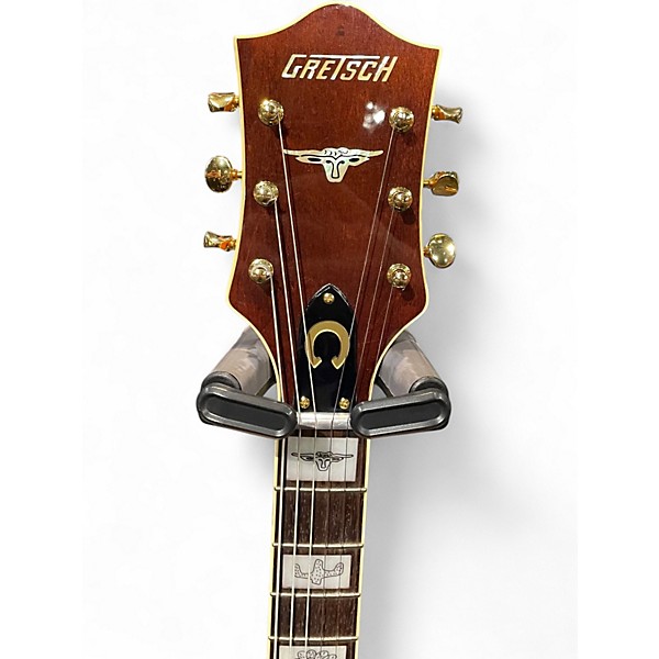 Used 2025 Gretsch Guitars G6120T Chet Atkins Signature Trans Orange Hollow Body Electric Guitar