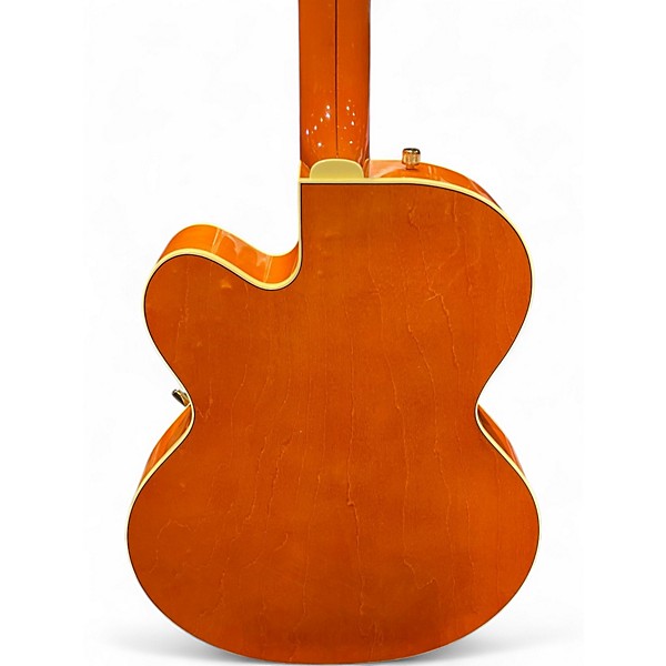 Used 2025 Gretsch Guitars G6120T Chet Atkins Signature Trans Orange Hollow Body Electric Guitar