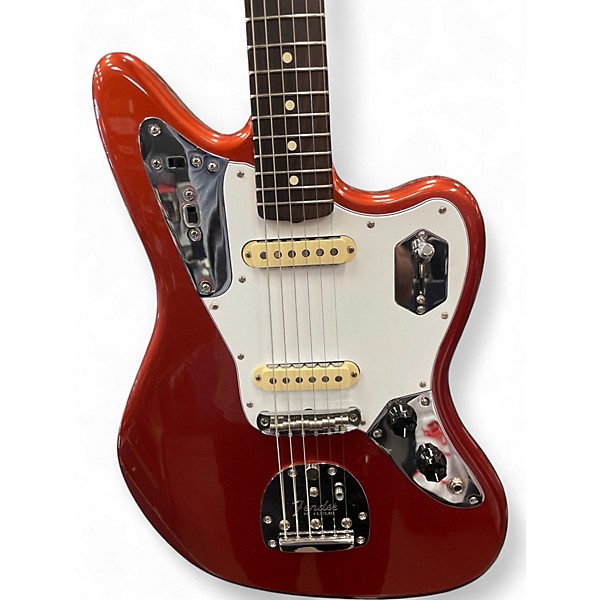 Used Fender Johnny Marr Signature Jaguar Fiesta Red Solid Body Electric Guitar
