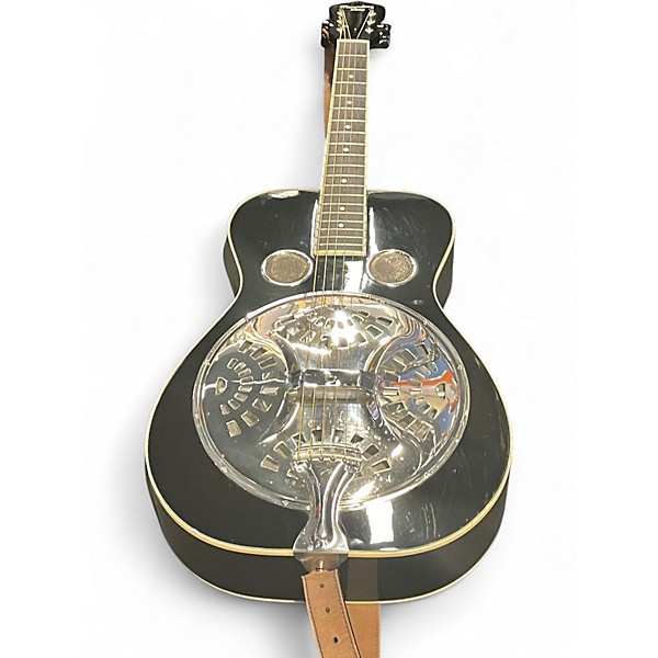 Used Recording King RESONATOR Black Acoustic Guitar