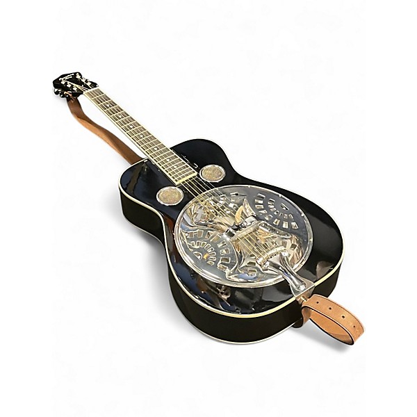 Used Recording King RESONATOR Black Acoustic Guitar
