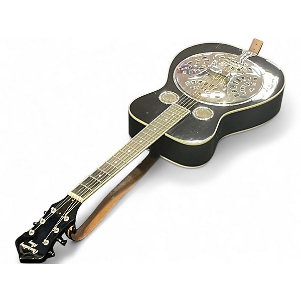 Used Recording King RESONATOR Black Acoustic Guitar