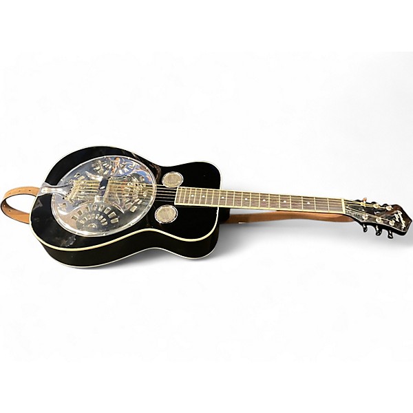 Used Recording King RESONATOR Black Acoustic Guitar
