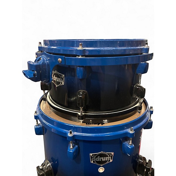 Used ddrum 4 Piece Dominion Maple Blue Burst Drum Kit