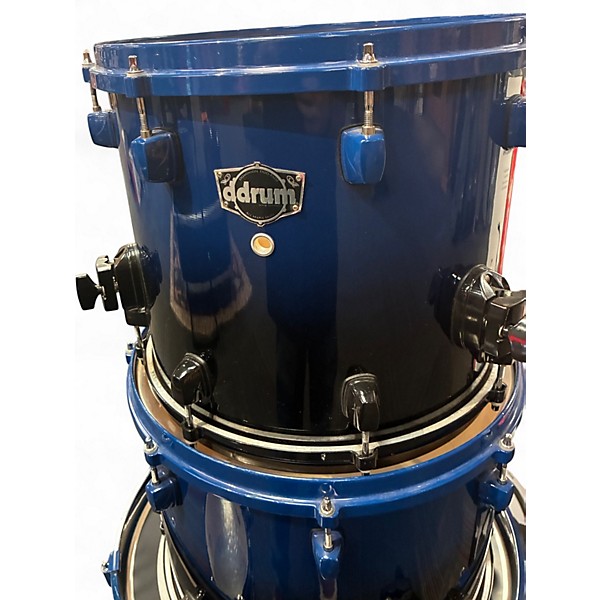 Used ddrum 4 Piece Dominion Maple Blue Burst Drum Kit