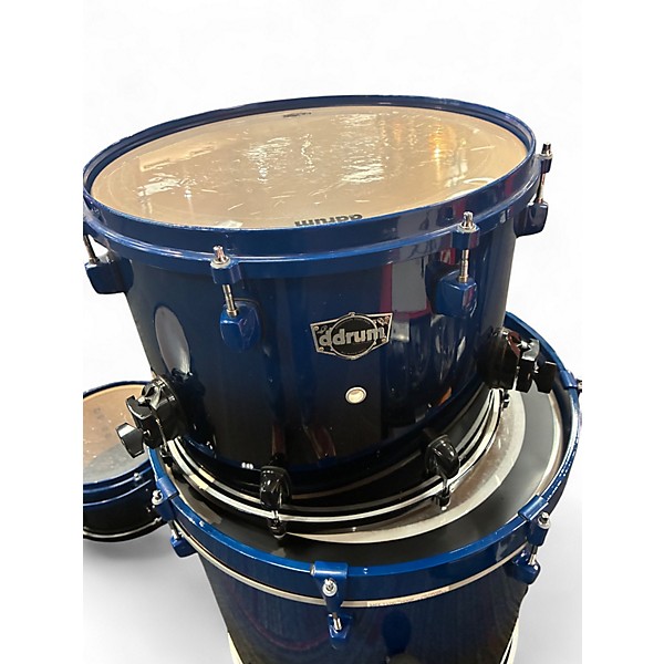 Used ddrum 4 Piece Dominion Maple Blue Burst Drum Kit