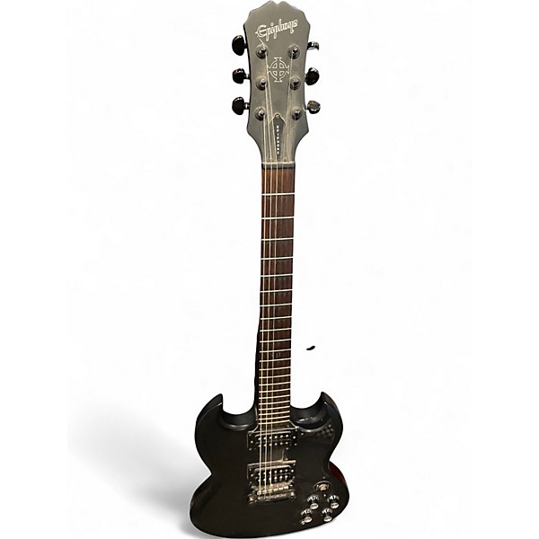 Used Epiphone Gothic SG Black Solid Body Electric Guitar