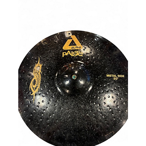 Used Paiste 20in alpha slipknot edition core cymbal pack Cymbal