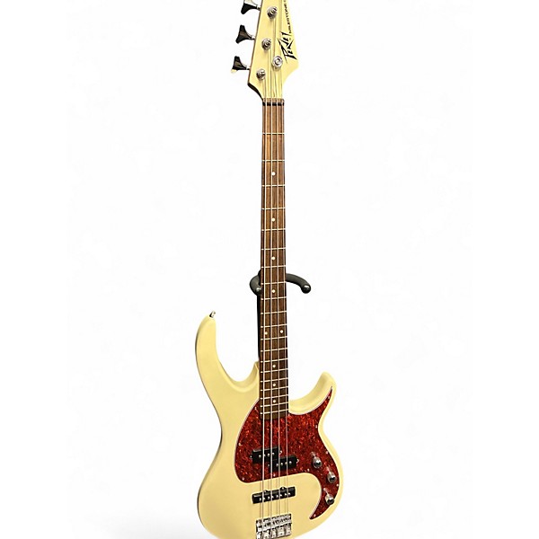 Used Peavey MILESTONE Alpine White Electric Bass Guitar