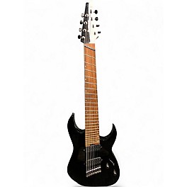 Used Ibanez RGMS8 Black Solid Body Electric Guitar