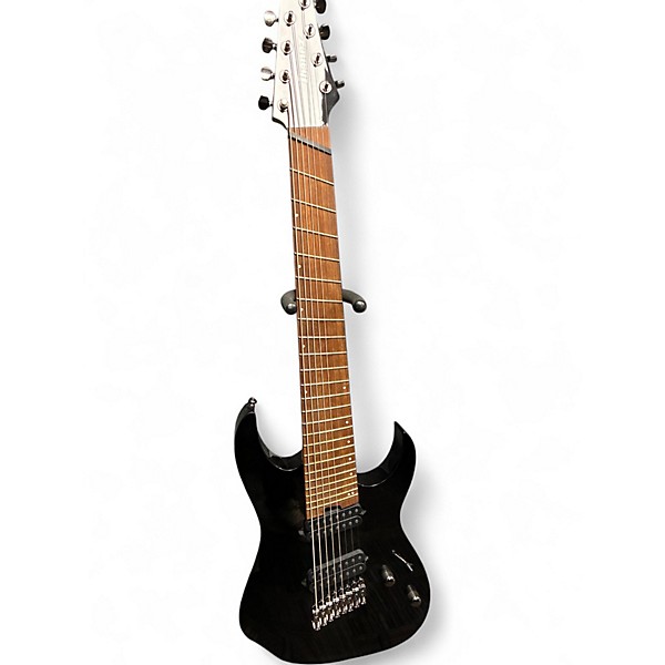 Used Ibanez RGMS8 Black Solid Body Electric Guitar