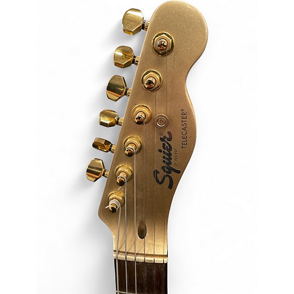 Used Squier J5 John 5 Signature Telecaster Metallic Gold Solid Body Electric Guitar