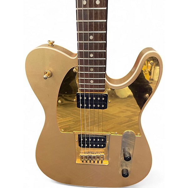 Used Squier J5 John 5 Signature Telecaster Metallic Gold Solid Body Electric Guitar