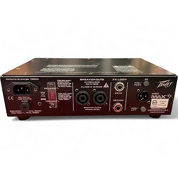 Used Peavey MiniMAX 600W Bass Amp Head