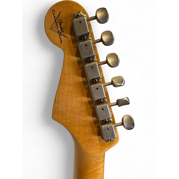Used Fender 1962 STRAT JRN CUSTOM SHOP Black Solid Body Electric Guitar