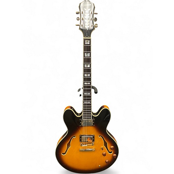 Vintage 2003 Epiphone SHERATON 2 2 Tone Sunburst Hollow Body Electric Guitar