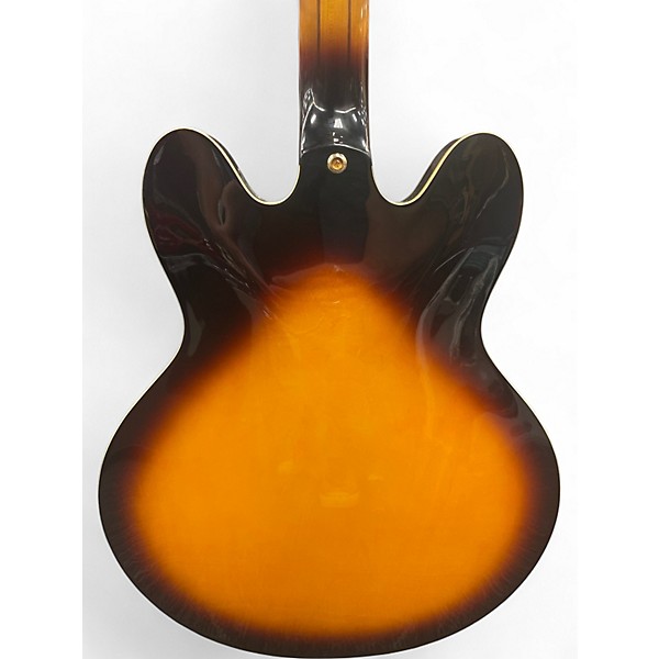 Vintage 2003 Epiphone SHERATON 2 2 Tone Sunburst Hollow Body Electric Guitar