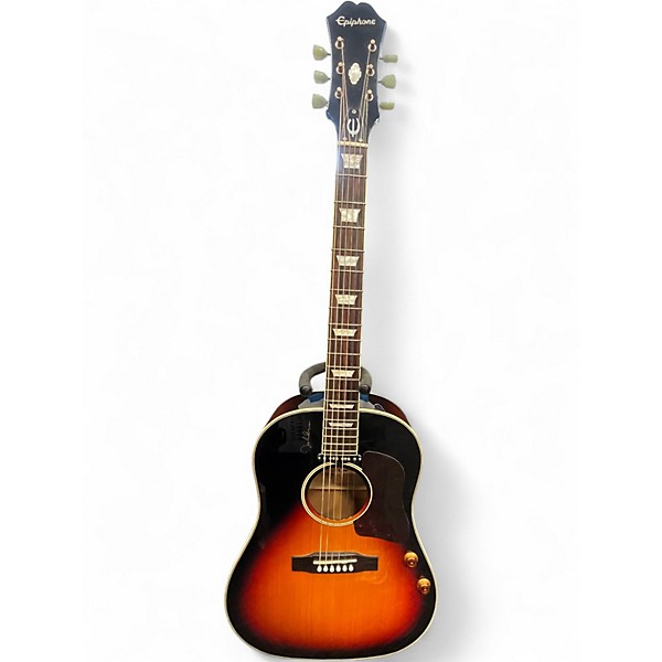 Used Epiphone EJ160E John Lennon Signature 3 Color Sunburst Acoustic Electric Guitar