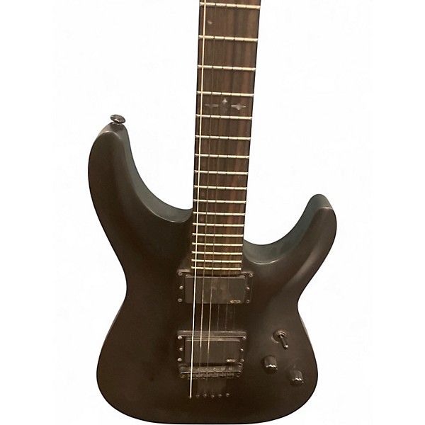 Used Schecter Guitar Research DIAMOND SERIES Black Solid Body Electric Guitar