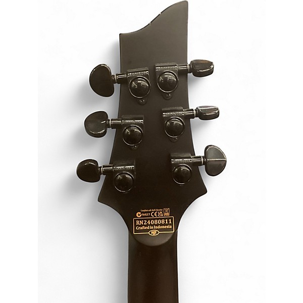 Used Schecter Guitar Research DIAMOND SERIES Black Solid Body Electric Guitar