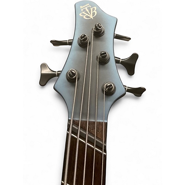 Used Ibanez BTB605MS Blue Electric Bass Guitar